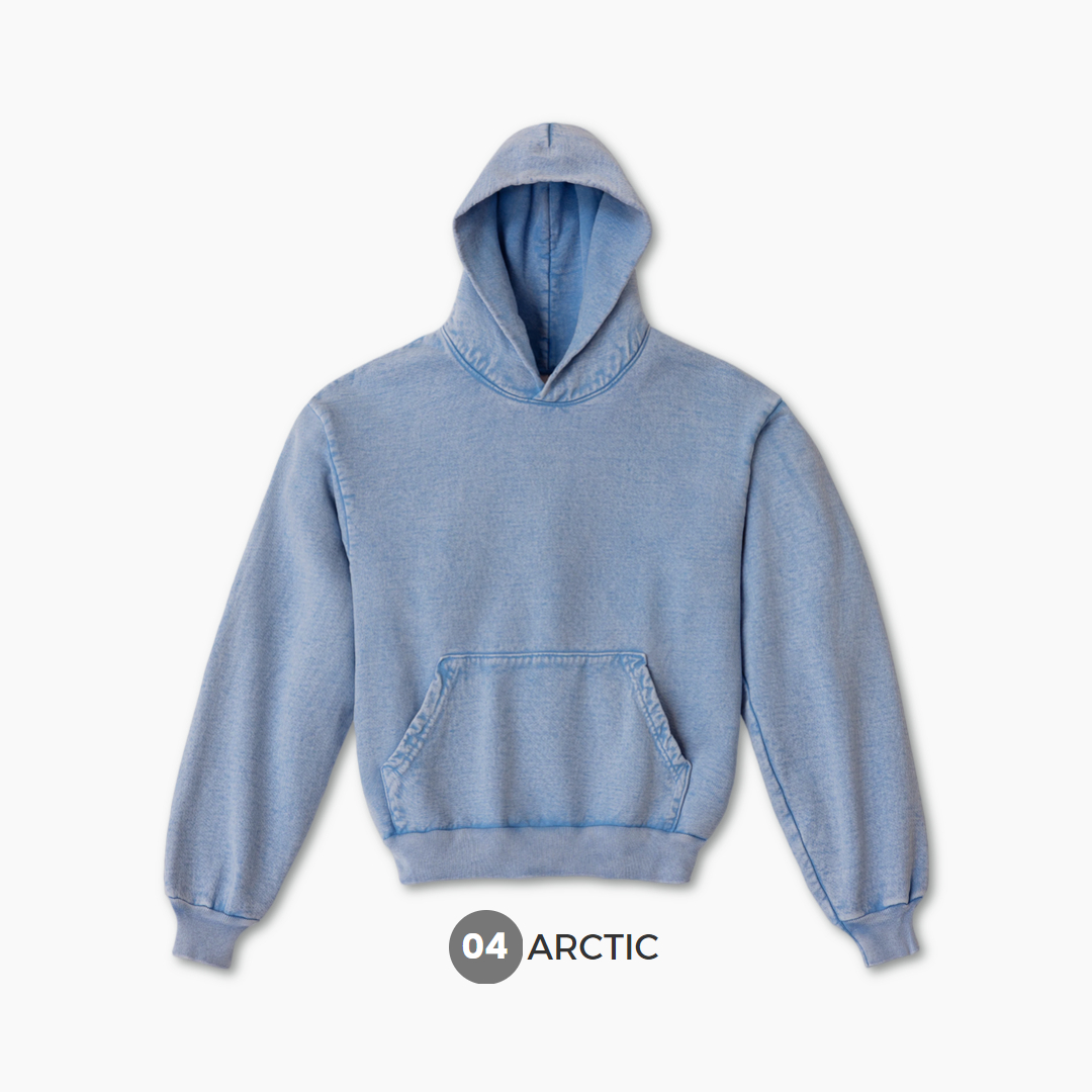 로스엔젤레스어패럴 HF09MW 미네랄워시 헤비플리스 후드 14oz - 상세 이미지 5
