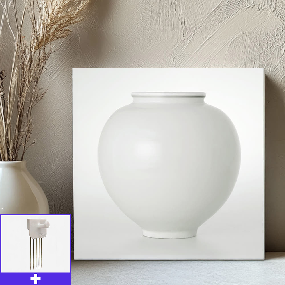 달항아리 45x45cm 캔버스액자 - 메인 이미지