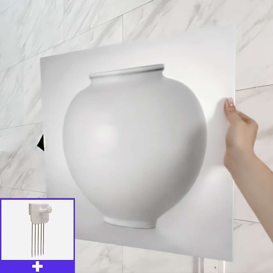달항아리 80x80cm 캔버스액자 - 메인 이미지