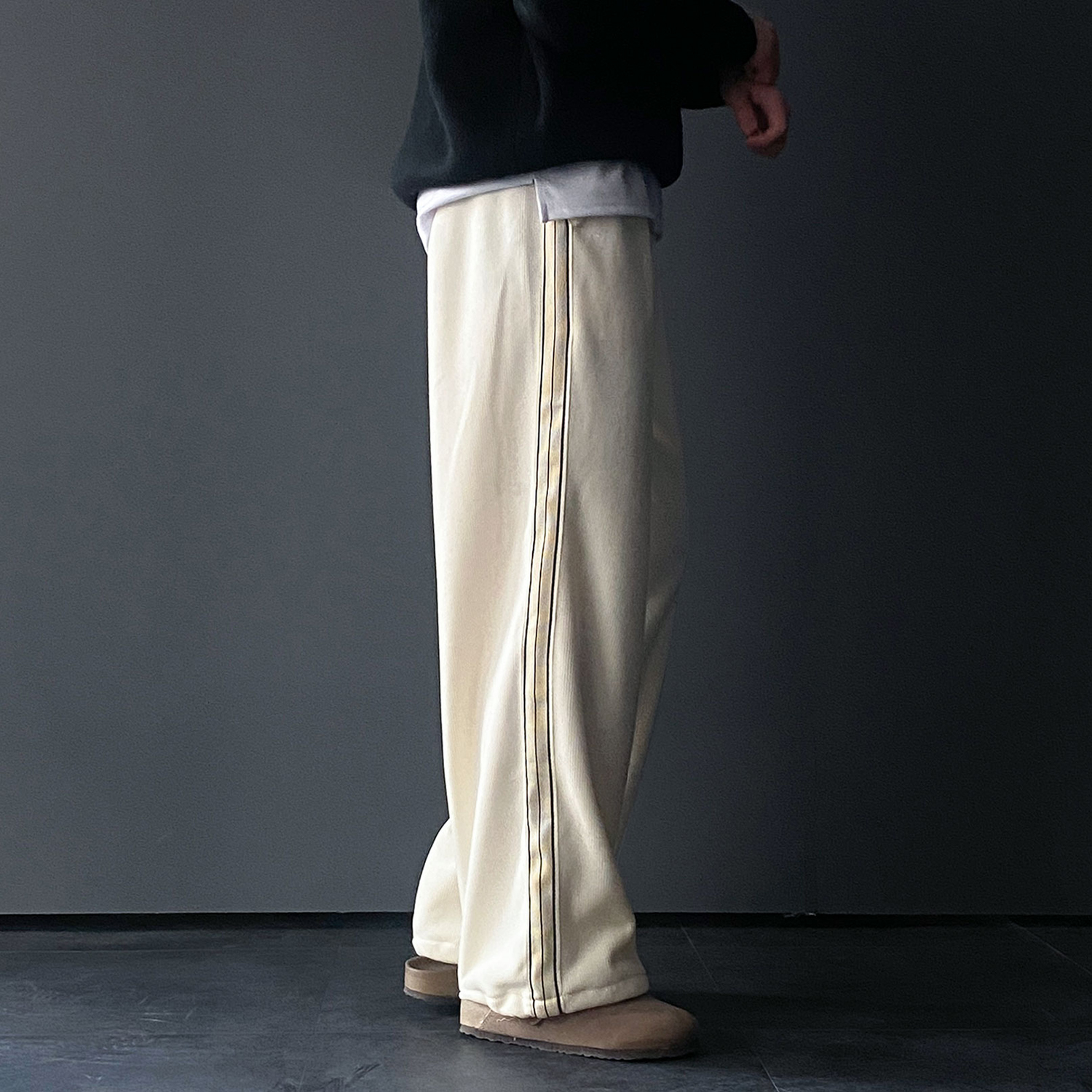 남자트랙팬츠 남자통바지 벨로아팬츠 - 상세 이미지 4