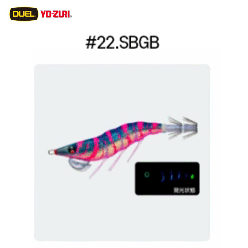 바다루어 요즈리 듀엘 이지큐 다트마스터 무늬오징어 팁런 수평 에기 에깅 슷테 루어 SBGB, 2.5호