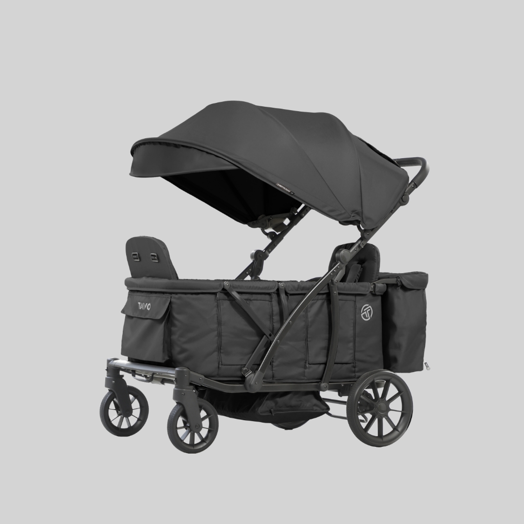 [누비앤타보] TAVO 웨건GT2 유모차형 웨건 디럭스급 연년생 등하원용 GT2 블랙+사은품세트