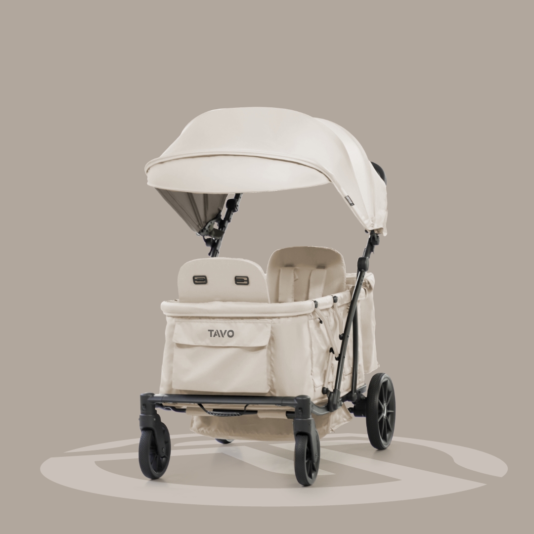 [누비앤타보] TAVO 웨건GT2 유모차형 웨건 디럭스급 연년생 등하원용 GT2 베이지+사은품세트