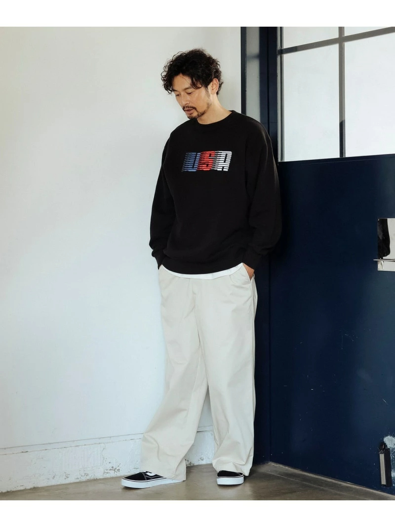 빔즈 BMING by BEAMS 폴리코튼 와이드 팬츠 아이보리 블랙 2컬러 - 상세 이미지 2