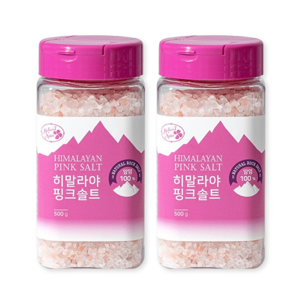 신영 히말라야핑크솔트 암염 굵은 핑크 소금 500g 2개 : 불티낫슈