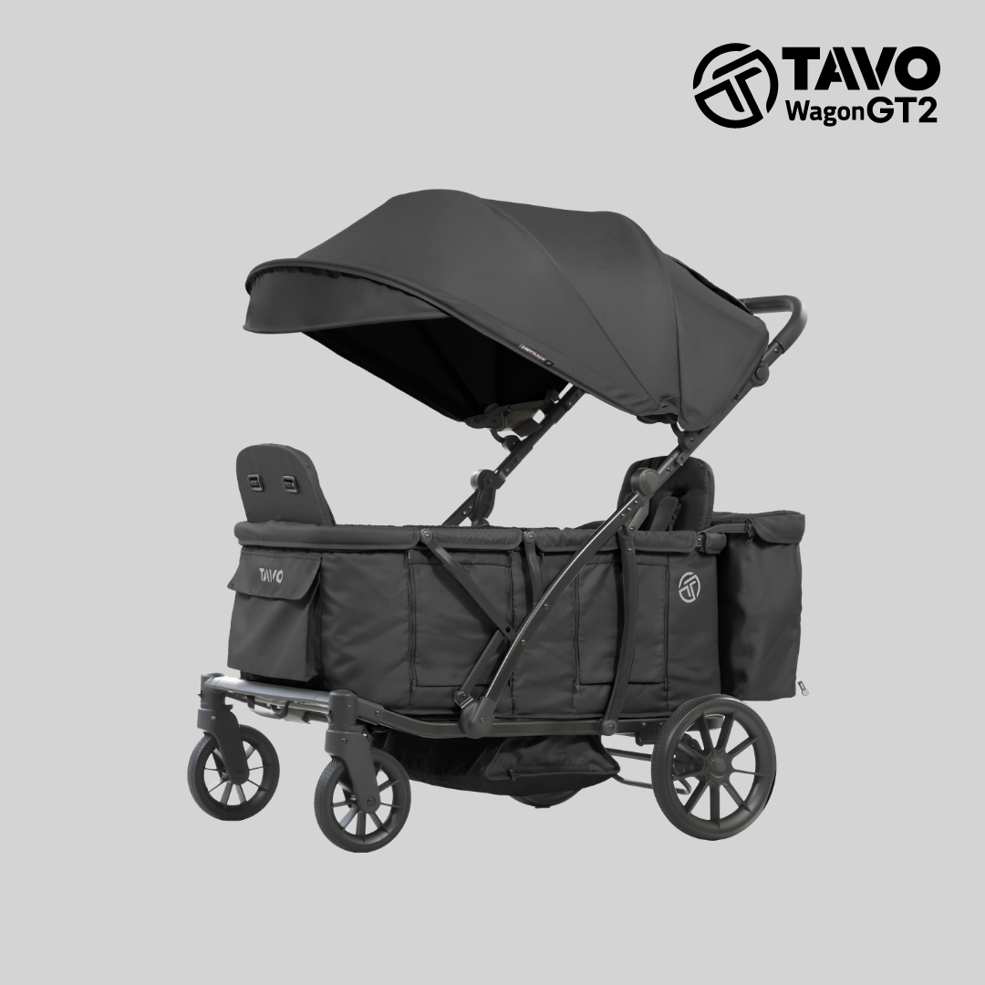 [누비앤타보] TAVO 웨건GT 유모차형 디럭스급 등하원용 유아웨건 GT2 블랙+사은품세트