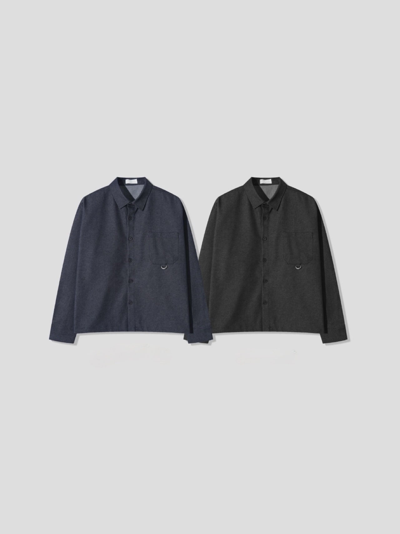 SET) 워크 웨어 데님 셋업 2COLOR 빅사이즈 청자켓 오버핏 청바지 에이오알닷 이미지 8