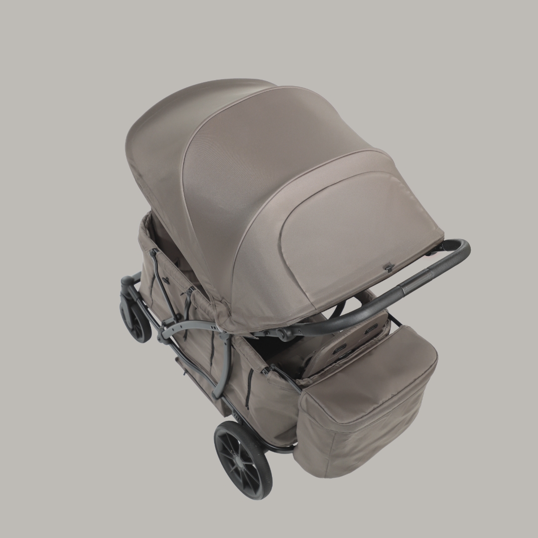 [누비앤타보] TAVO 웨건GT 유모차형 웨건 디럭스급 연년생 등하원용 GT3 브라운+사은품세트