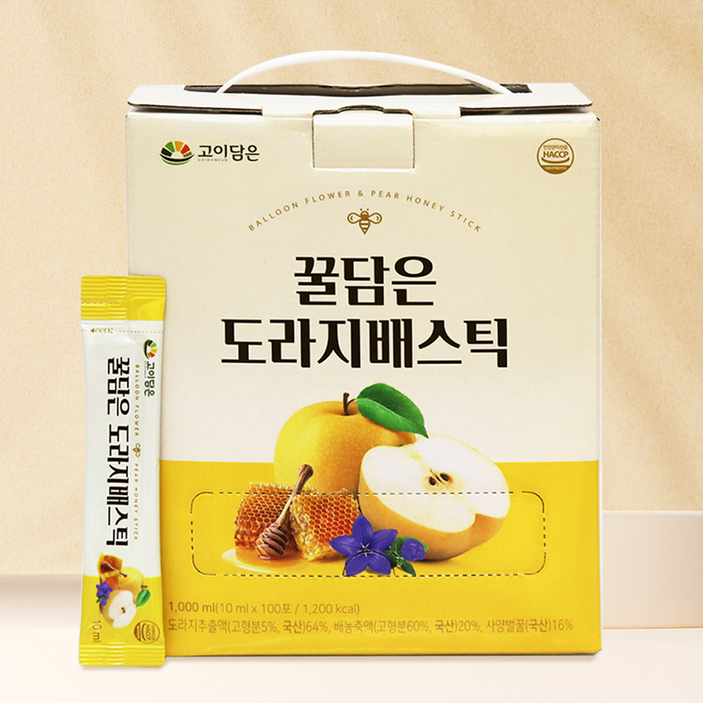 국내산 꿀담은 배도라지 스틱 100포 환절기 건강 배도라지청 - 상세 이미지 2