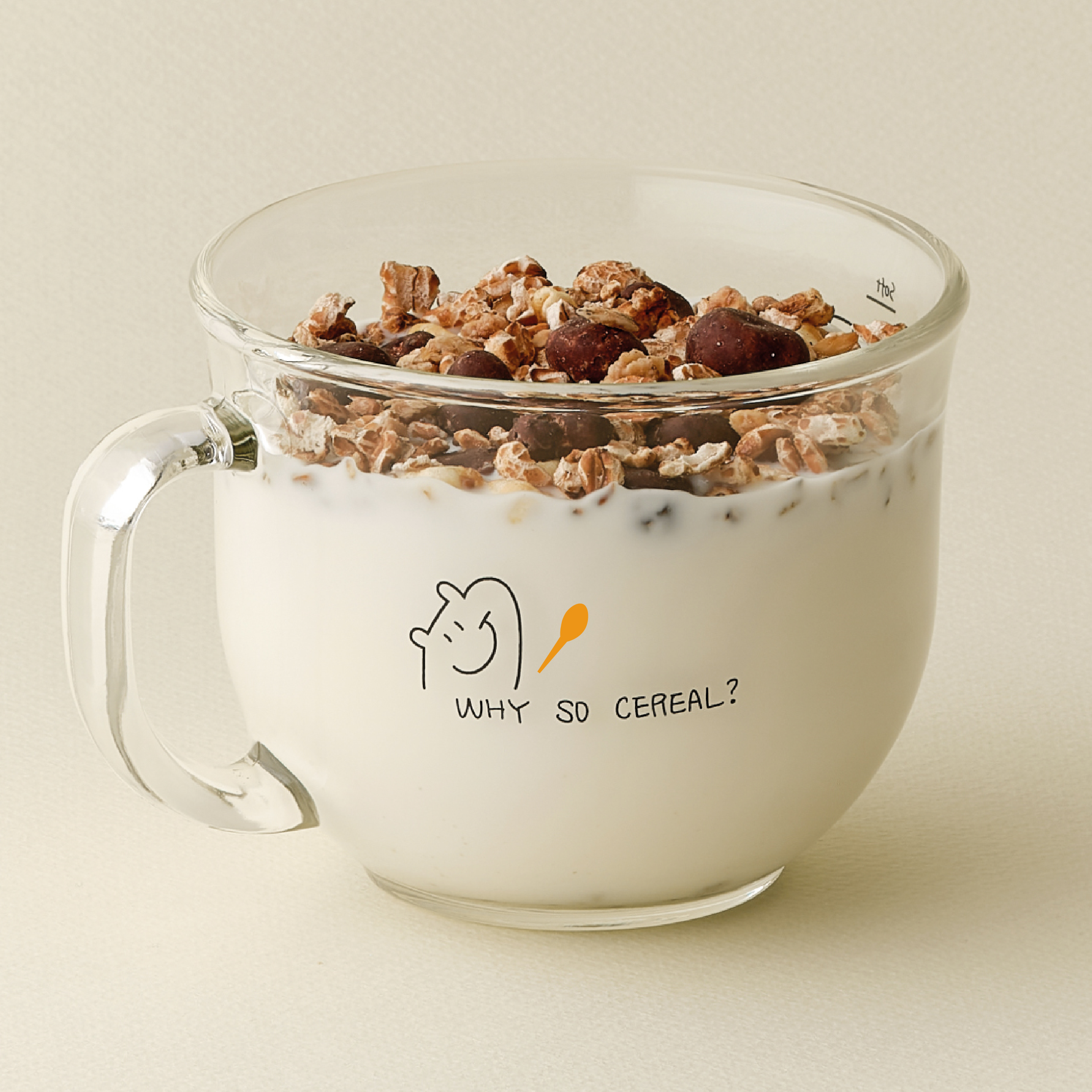 유리볼 470ml 시리얼볼 집들이 선물 내열 강화 유리컵 요거트 홈카페