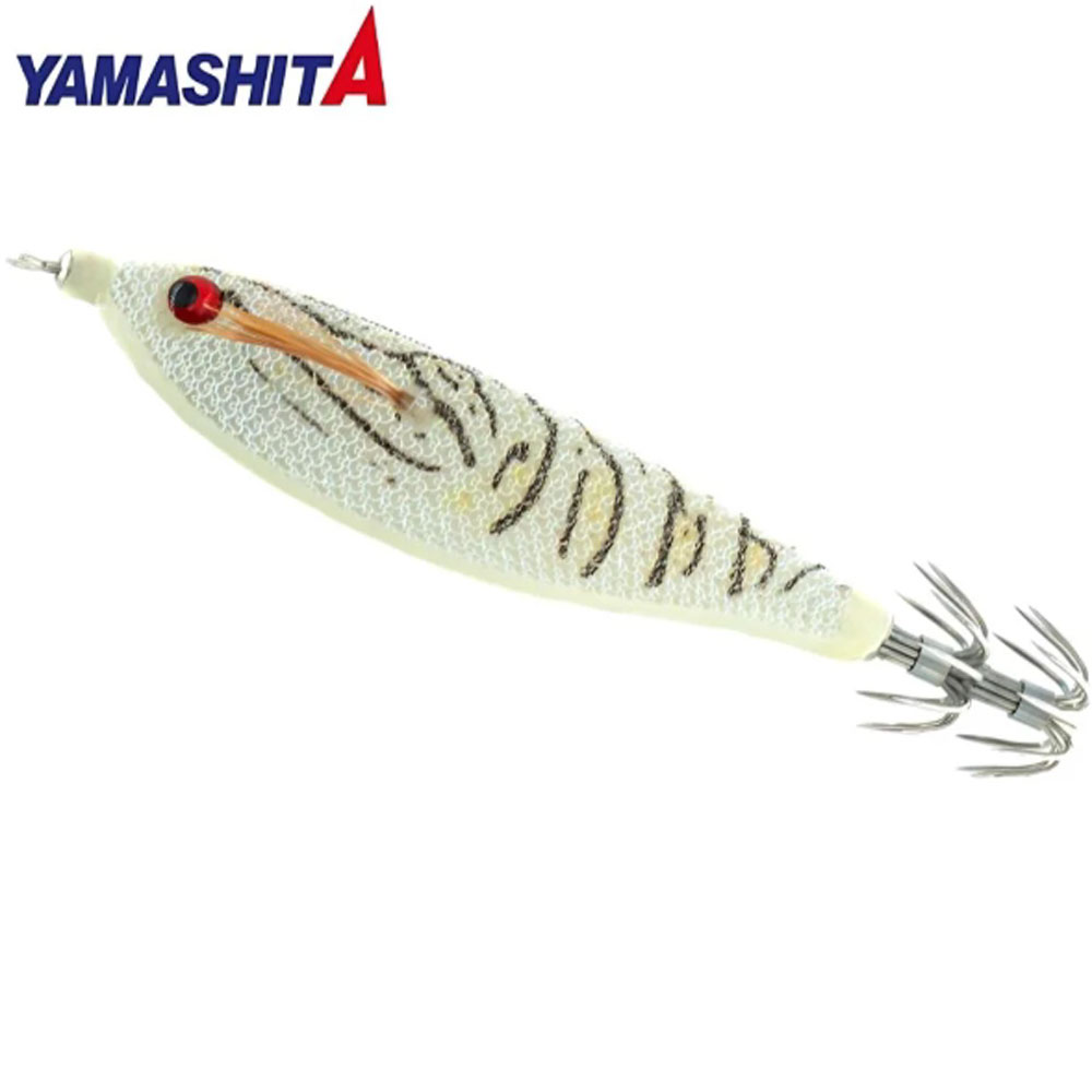 바다루어 야마시타 수평 드롭퍼 95 한치 갑오징어 수평 에기 슷테 루어 화이트 타이거, 10cm(4인치) - 메인 이미지