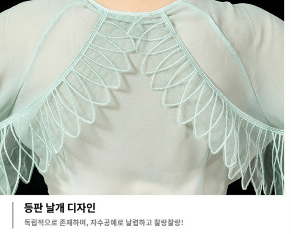 워십의상 몸찬양 워십복 그라데이션 공연복 한국무용 선교 - 상세 이미지 4
