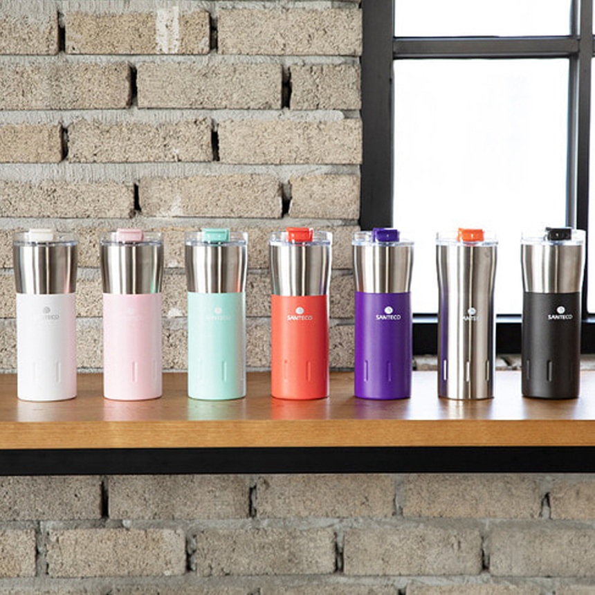 이중진공 텀블러 산테코 카리바 보온보냉 스텐 머그컵 500ml, 스틸 이미지 7
