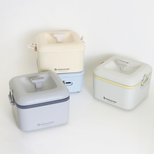 멀티쿠커 미니 이볼브팟 자취생 필수품 여행용 전기 냄비 포트 차박 캠핑