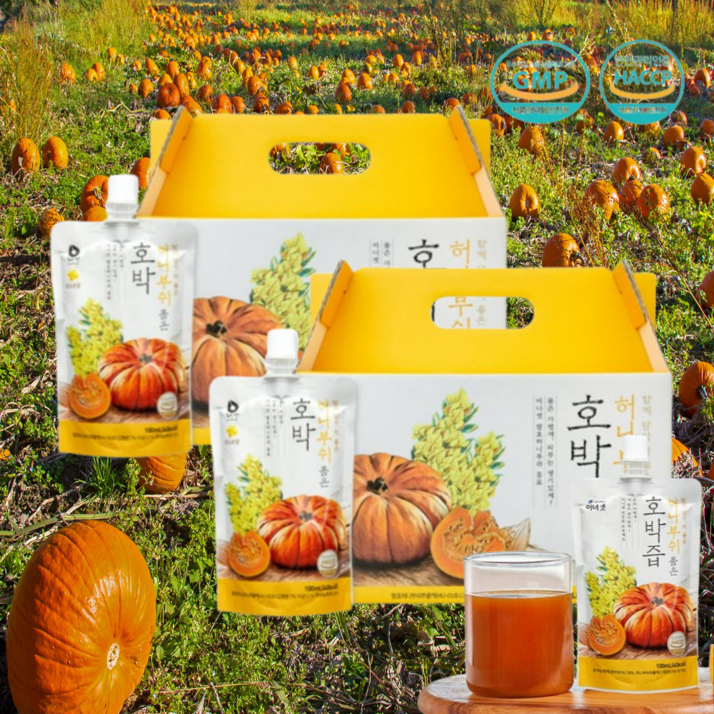 늙은호박 단호박즙 호박즙 효능 100ml 24포 2박스
