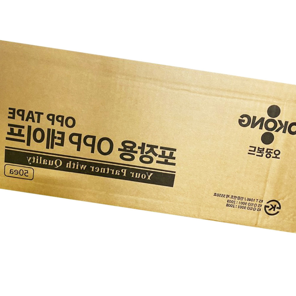 투명한 한 패킹테이프 48x40 48x50 50개 황색 오공 opp : 상상하니