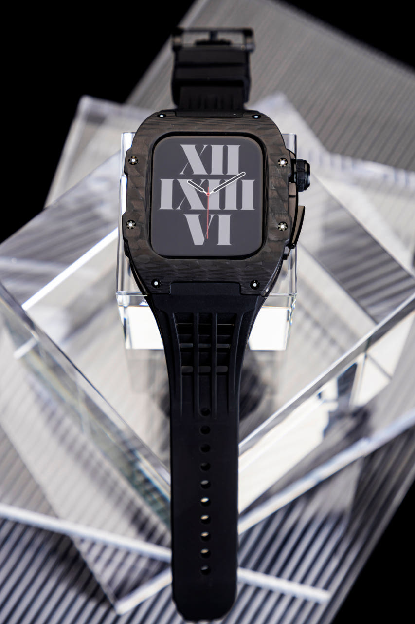 애차드밀 애플워치 울트라3 메탈 카본 케이스 일체형 스트랩 리차드밀 명품 풀커버 44 45 - 상세 이미지 3