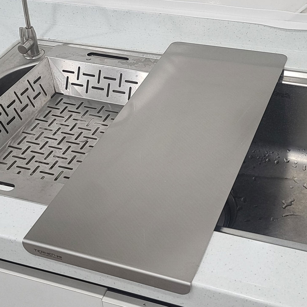 테르헨 316 스테인레스 도마 ㄱ 절곡형 23x57cm, 개수대용