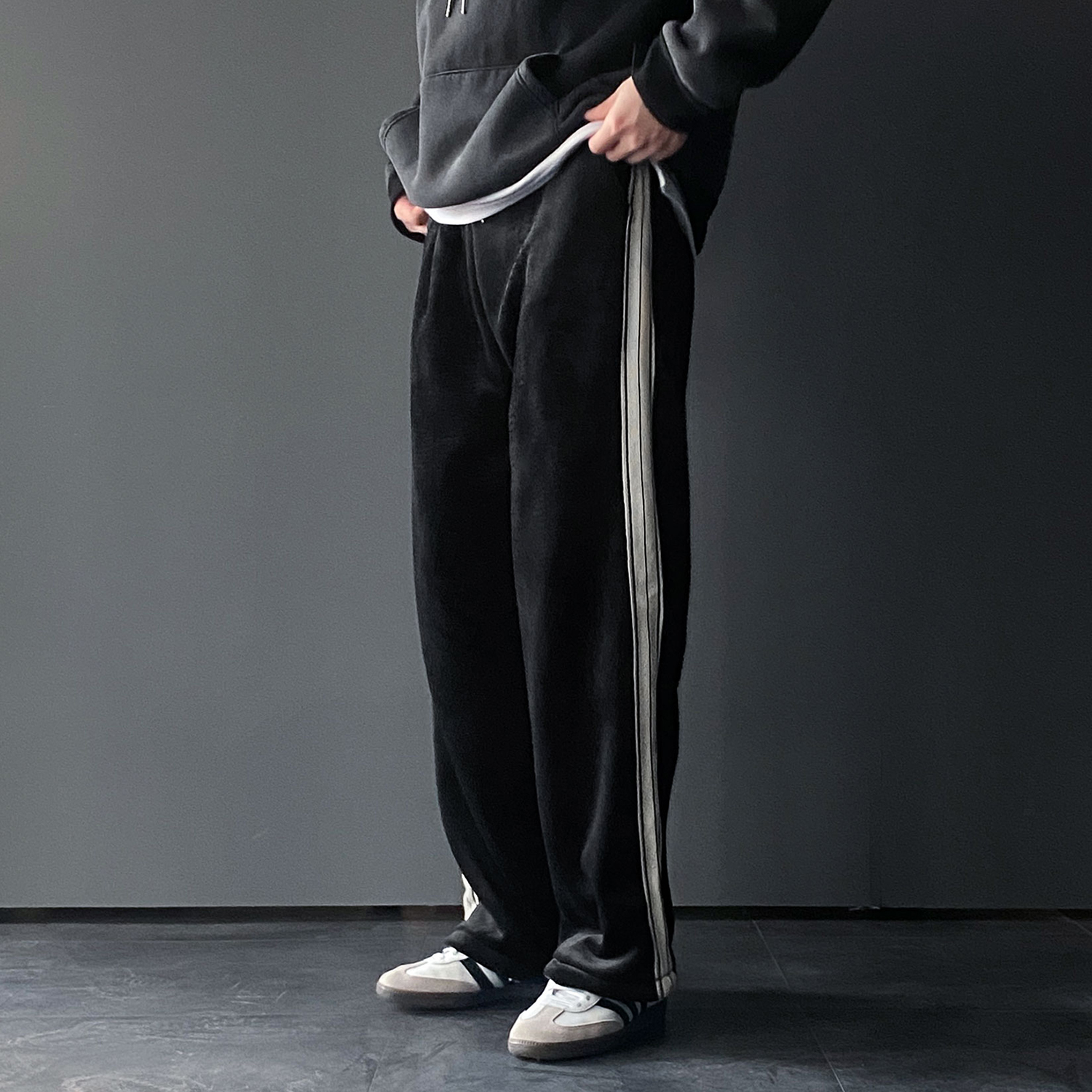 남자트랙팬츠 남자통바지 벨로아팬츠 - 상세 이미지 5