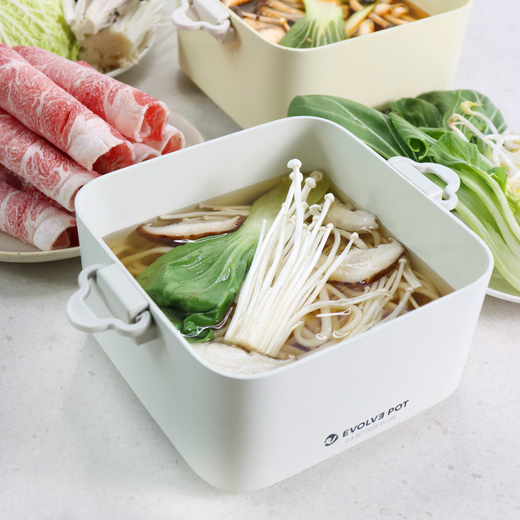 멀티쿠커 미니 이볼브팟 자취생 필수품 여행용 전기 냄비 포트 차박 캠핑