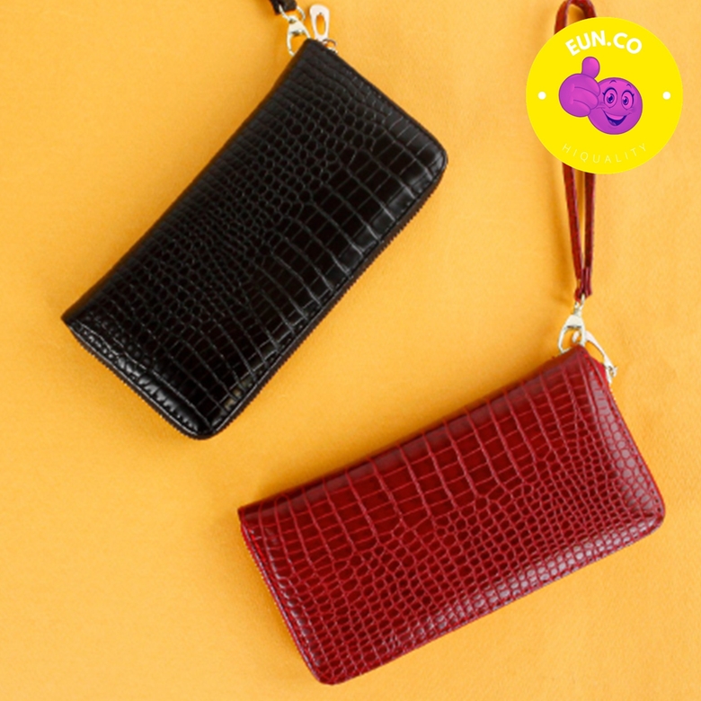 여성 얇은 가죽 장지갑 악어무늬 동전수납 40대 50대 중년 엄마 어버이날 생신 선물 추천