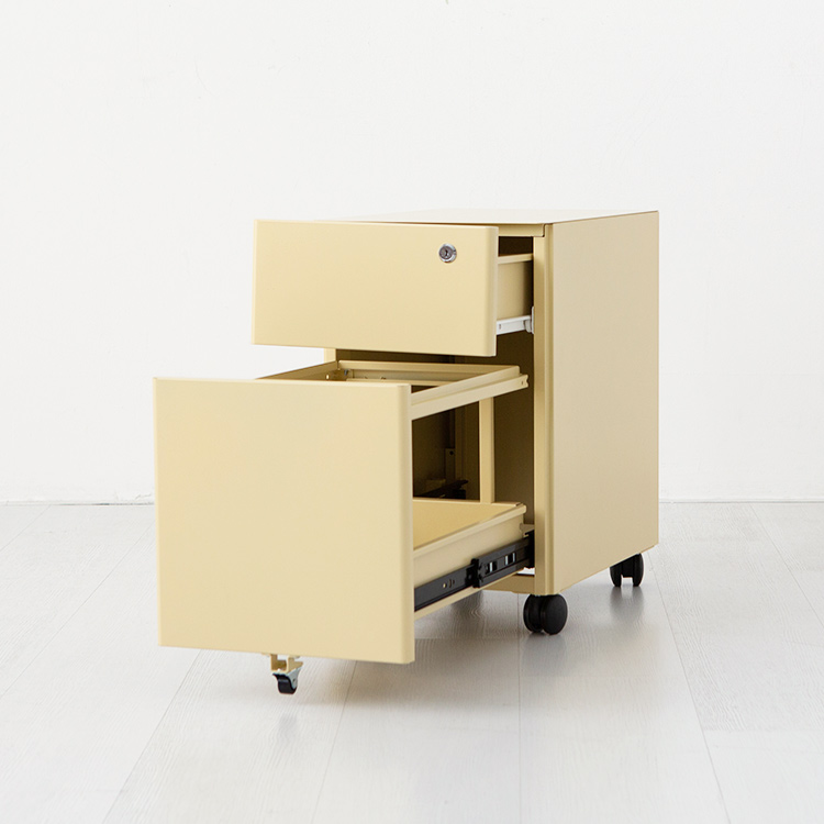 TAZO 서랍장 305510 라운드형 305x440x508mm, 2단, 솔리드베이지 6491.2386 - 상세 이미지 2