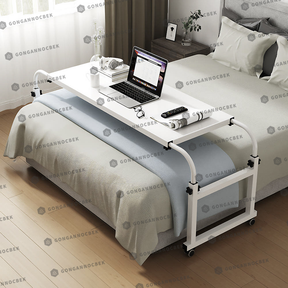 이동식 침대 테이블 사이드 베드 보조 책상 노트북 바퀴 달린
