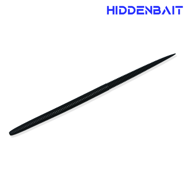 히든베이트 넵튠 배스낚시 스트레이트웜 배스웜 소프트베이트 H006 GRAY RED BLACK, 19cm - 상세 이미지 2