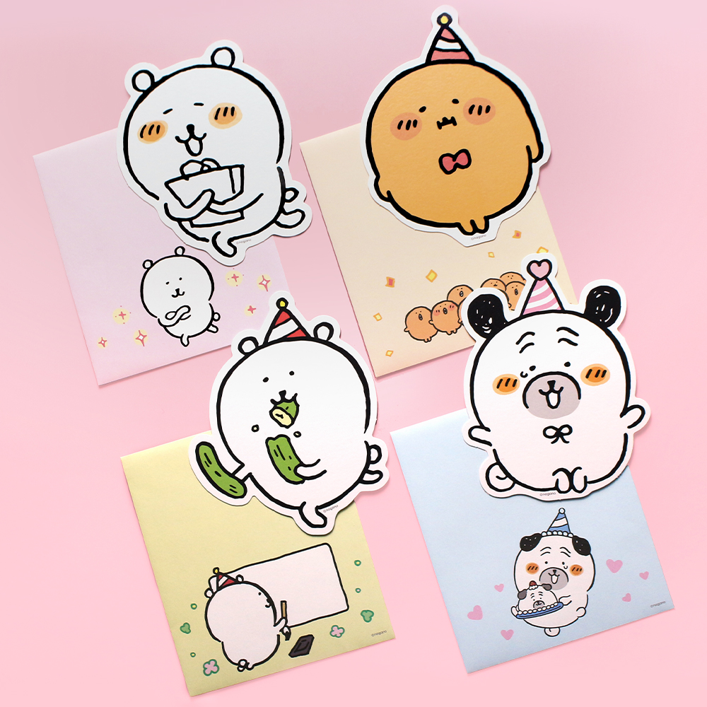 담곰이 선물 모양 카드 기념일 생일 인사 감사 엽서 캐릭터 농담곰 편지지 굿즈 - 상세 이미지 5
