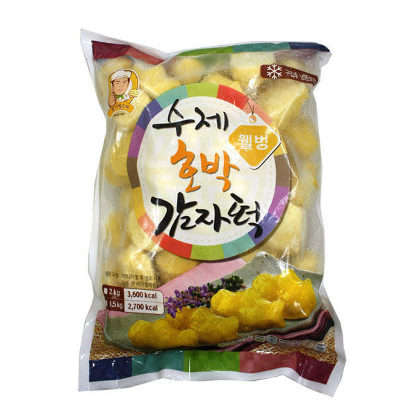 (무)(냉동)명가에프씨 웰빙호박감자떡2kgX6개 : 아란2
