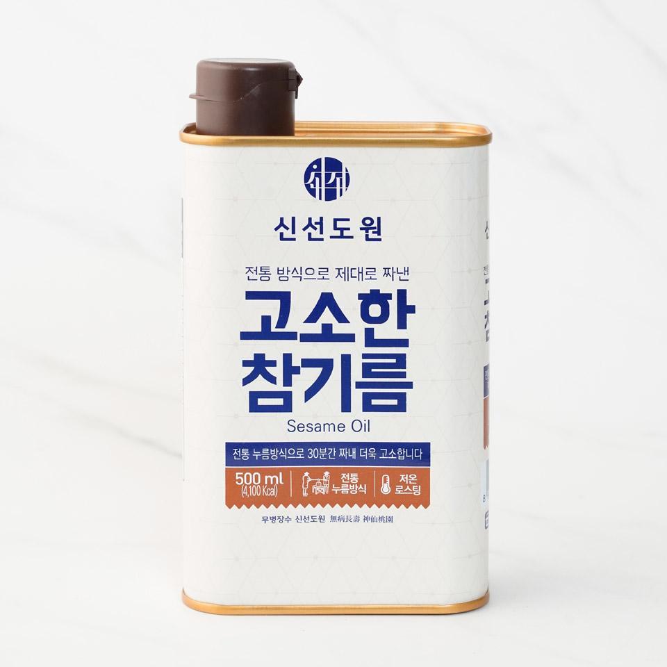 메가마트 신선도원 고소한 참기름  500mlx4입