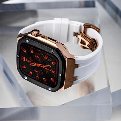 애플워치 SE3 스트랩 메탈 일체형 케이스 애차드밀 리차드밀 명품 밴드 6 7 8 9 - 상세 이미지 2