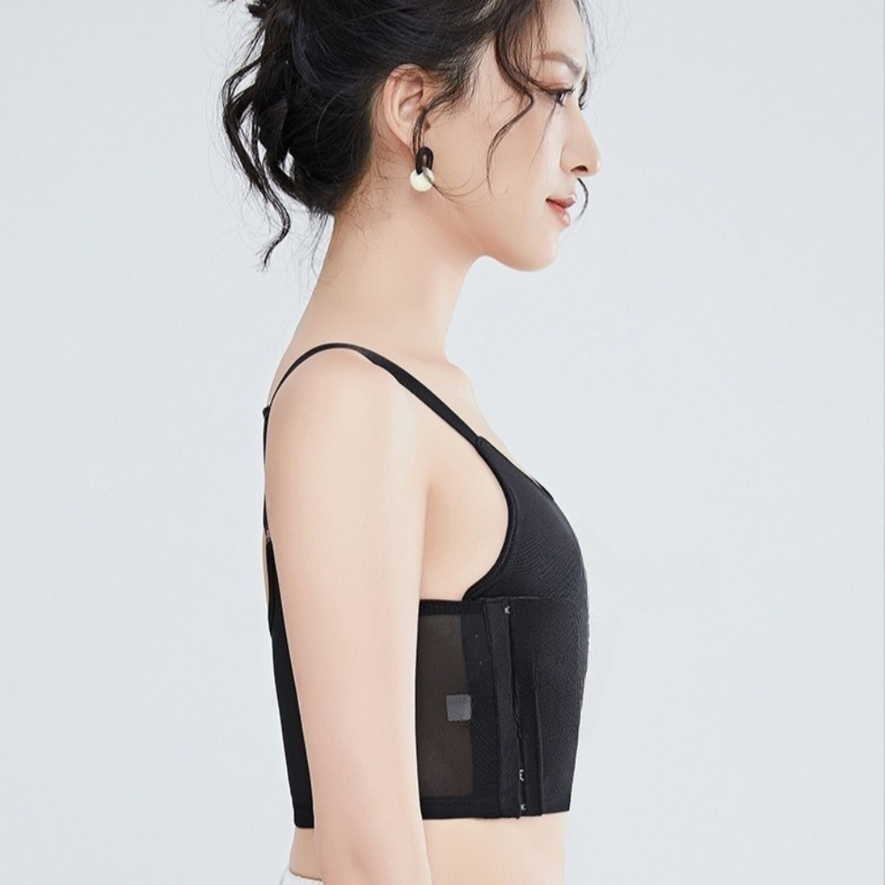 가슴압박브라 축소 하이서포트 미니마이저 뽕없는 노패드 작아지는 작아보이는 큰가슴브라 제품 이미지