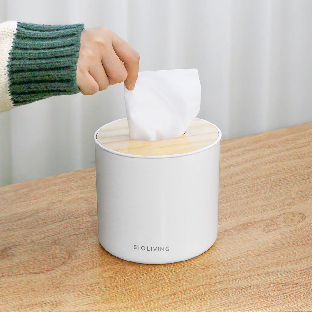 스토리빙 휴지 케이스 우드 각티슈 케이스 사각형