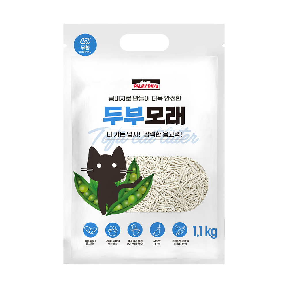 파미데이즈 고양이 두부모래 오리지널 녹차향 모레 소포장 대용량, 총 30L - 상세 이미지 2