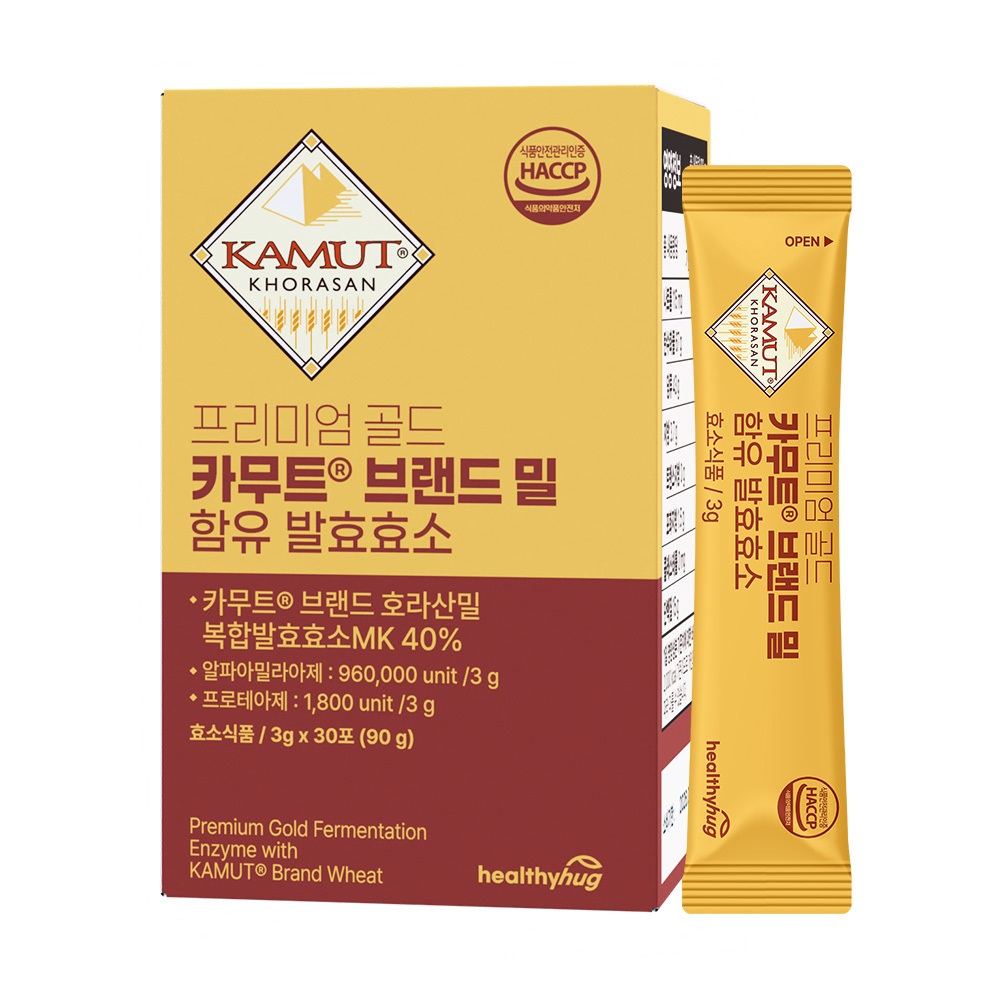 카무트효소 유산균 곡물발효효소 저분자 역가수치높은 카뮤트분말 스틱 - 메인 이미지