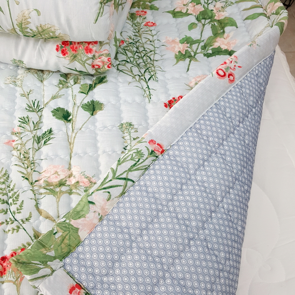 혼수 신혼이불 모달이불세트 침구류 플라워블루