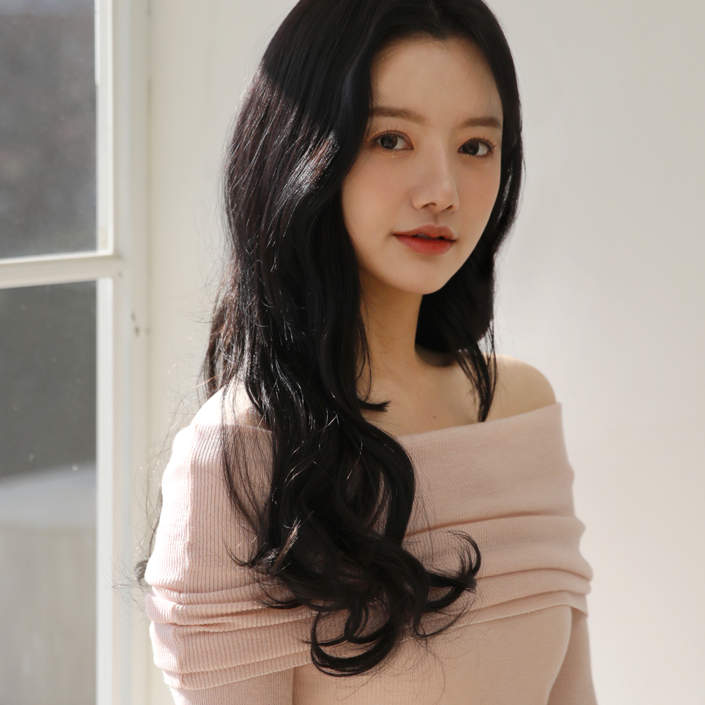 부분 헤어피스 세팅펌 셀프 긴머리가발 붙임머리 - 상품 이미지