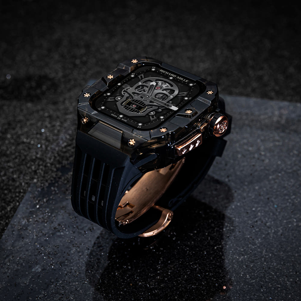 애플워치 11 스트랩 10 메탈 케이스 애차드밀 리차드밀 일체형 명품 밴드 풀커버 46mm - 상세 이미지 3