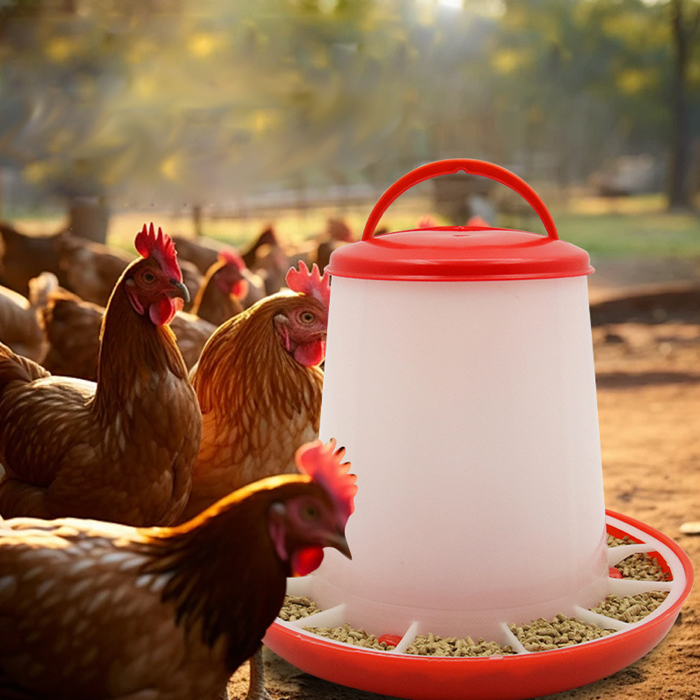 닭 모이통 1.5kg 사료통 병아리 새 조류 반자동 먹이통 성조 사육장 급수기 밥통 물통 물그릇 밥그릇