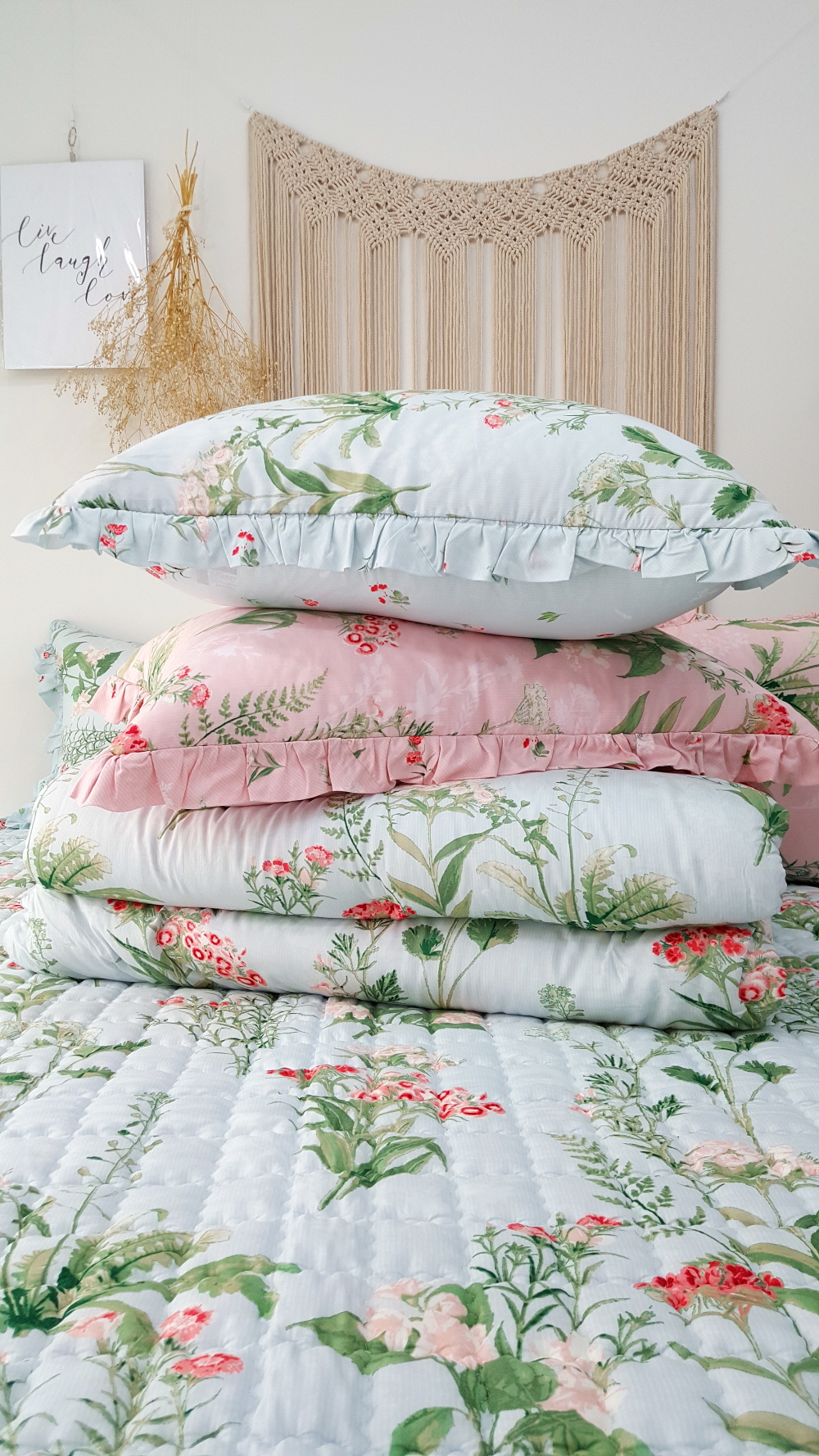 혼수 신혼이불 모달이불세트 침구류 플라워블루