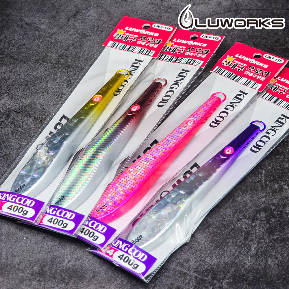 루웍스 LWJ-115 킹대구 오로라 메탈지그 대구메탈 400g 이미지 7