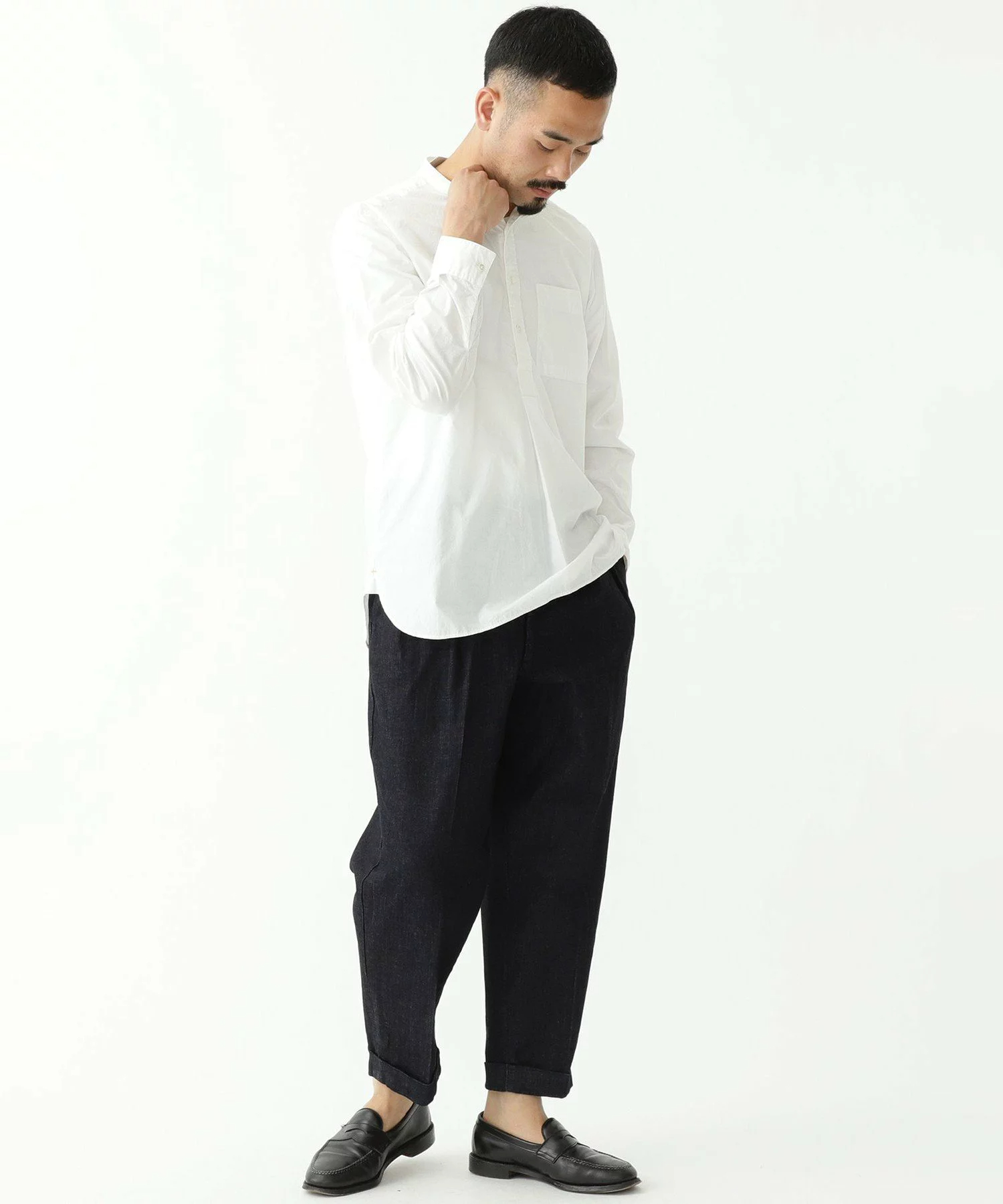 빔즈 플러스 BEAMS PLUS 2 플리츠 데님 팬츠 청바지 - 상세 이미지 2