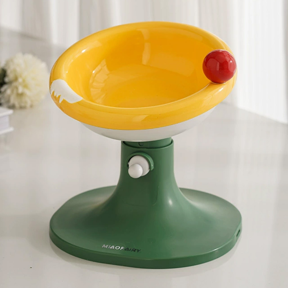 강아지밥그릇 고양이물그릇 대형견 개밥그릇 높이조절 수반 마카롱 애견식기