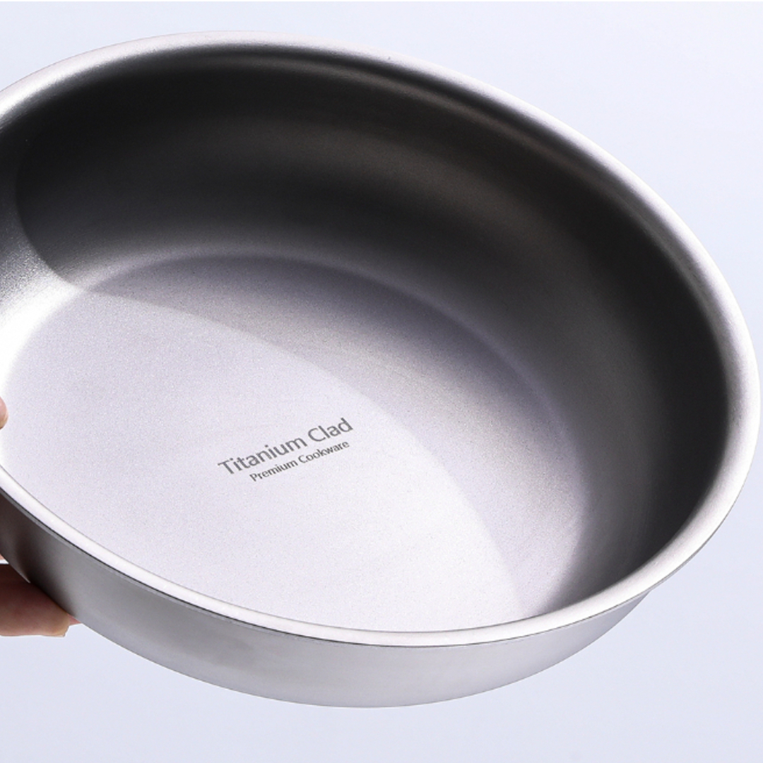 짱재 티타늄 캠핑 팬 세트 5종 야전삽짱재 콜라보 리얼티타늄 코펠 백패킹 후라이팬 그리들