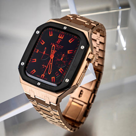 애플워치 SE3 스트랩 메탈 일체형 케이스 애차드밀 리차드밀 명품 밴드 6 7 8 9 - 상세 이미지 3