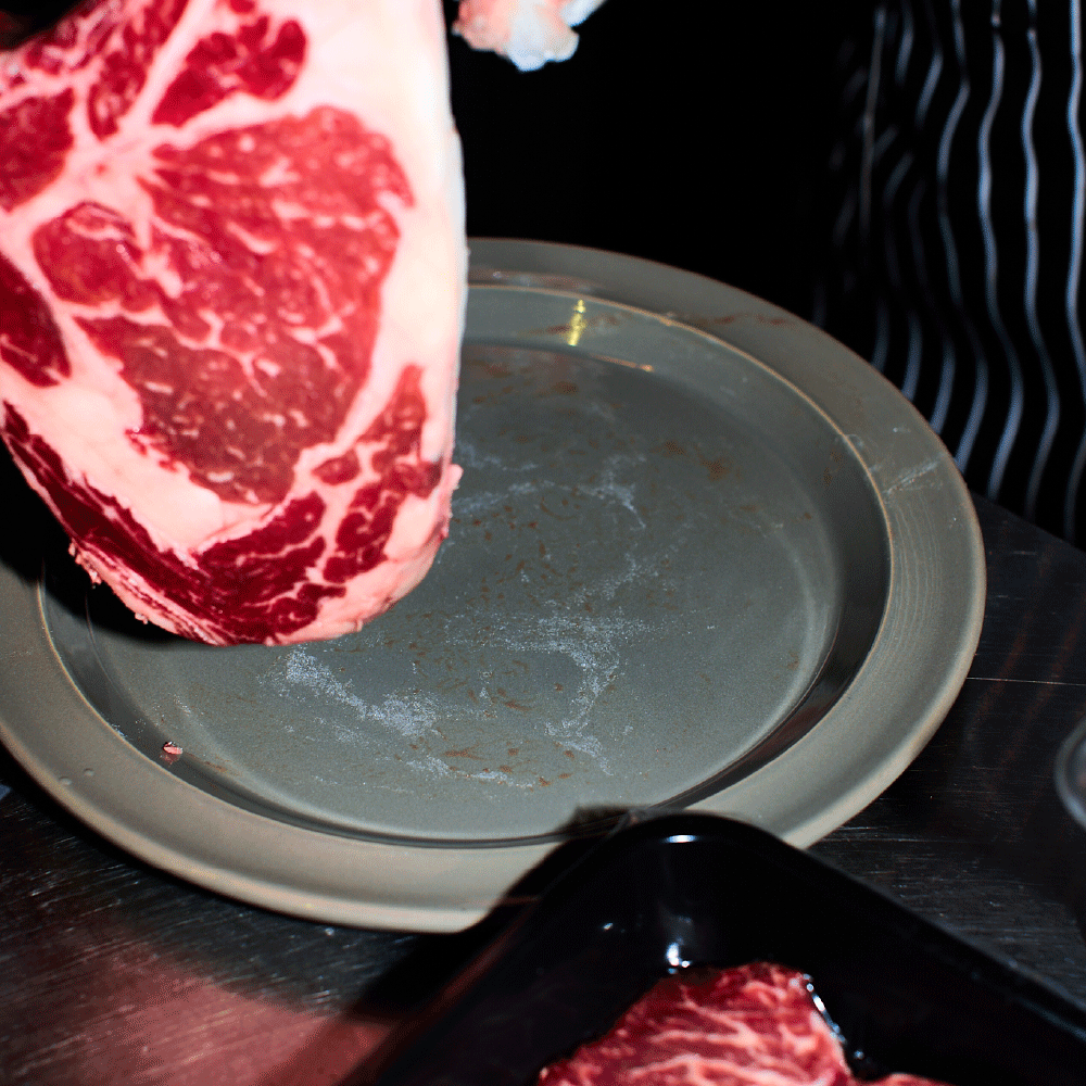 드라이에이징 블랙앵거스 토마호크 5cm내외 스테이크 미국산 숙성육 패러미트 1000g