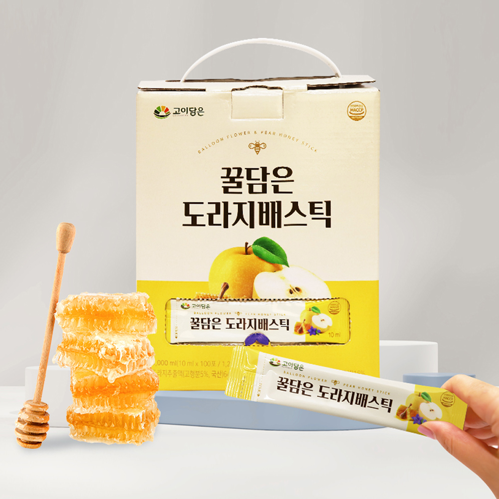 국내산 꿀담은 배도라지 스틱 100포 환절기 건강 배도라지청 - 상세 이미지 3