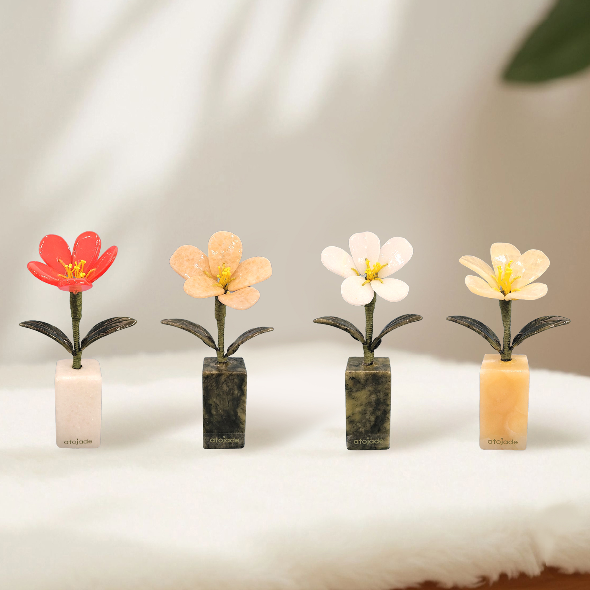 아토제이드 천연 옥꽃 럭키제이드  / 옥화 개업 옥화분 승진선물 옥난 영전 취임 승진축하 제품 이미지