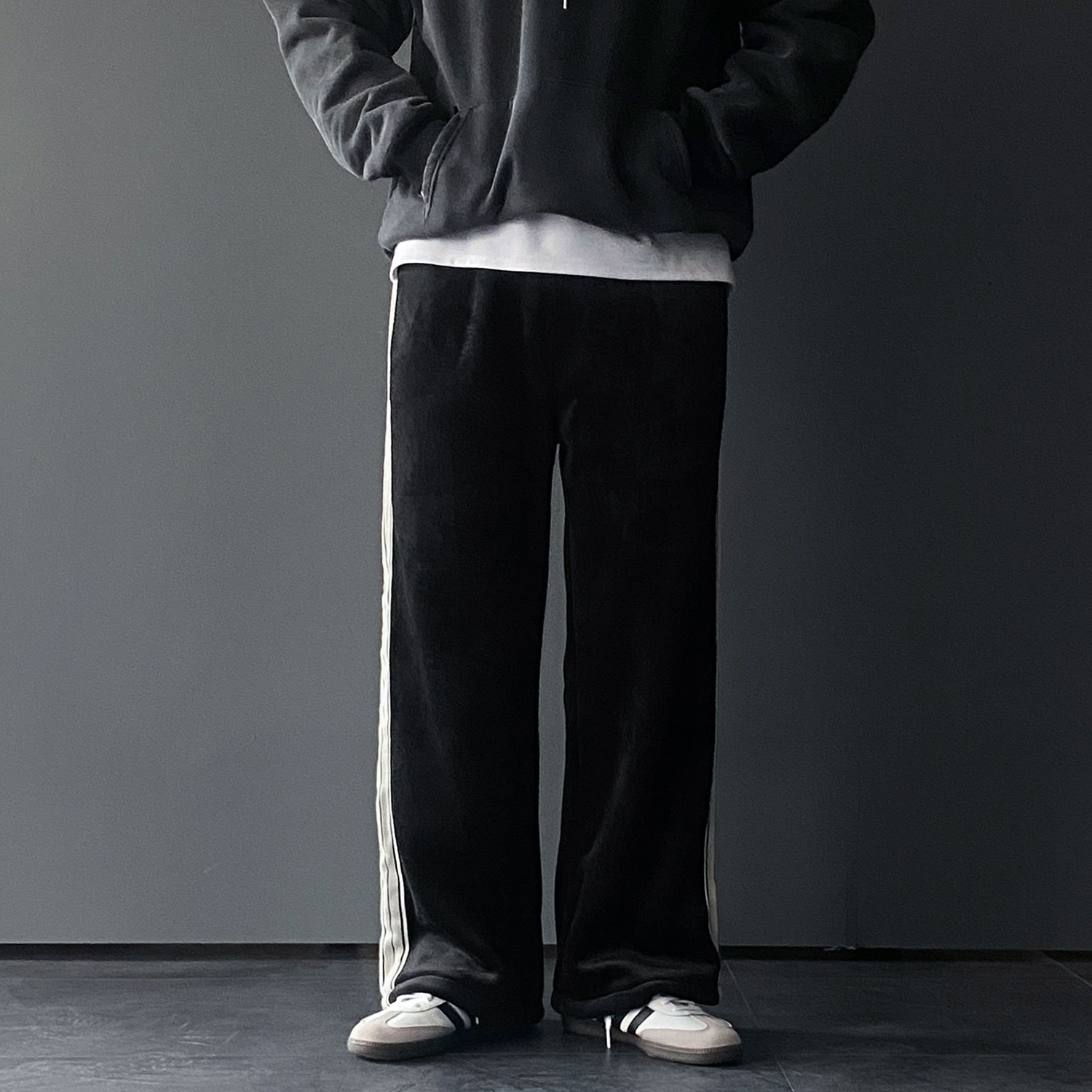 남자트랙팬츠 남자통바지 벨로아팬츠 - 상세 이미지 3